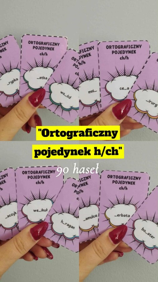 "Ortograficzny pojedynek h/ch" - 90 haseł