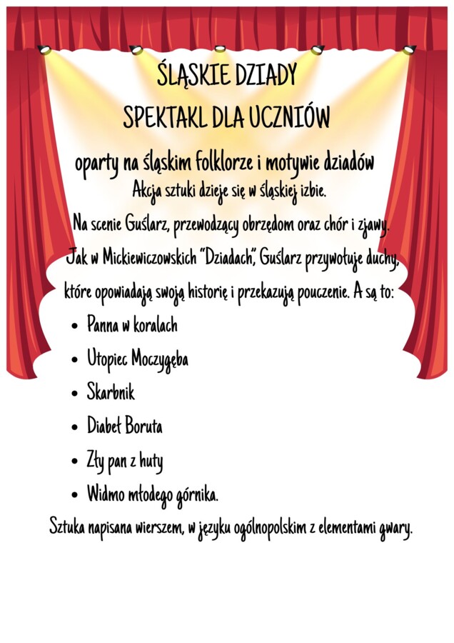 Śląskie Dziady - scenariusz spektaklu