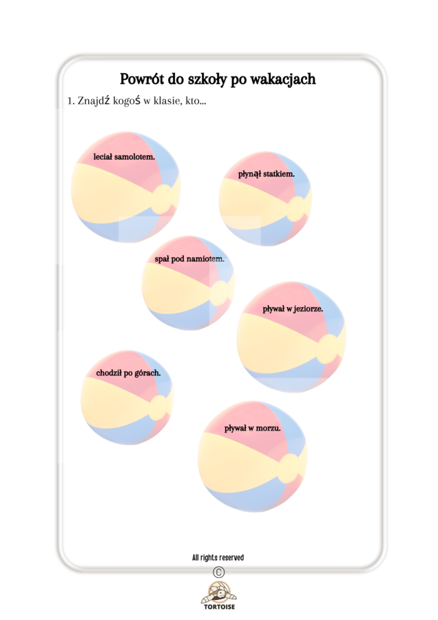 Powrót do szkoły po wakacjach