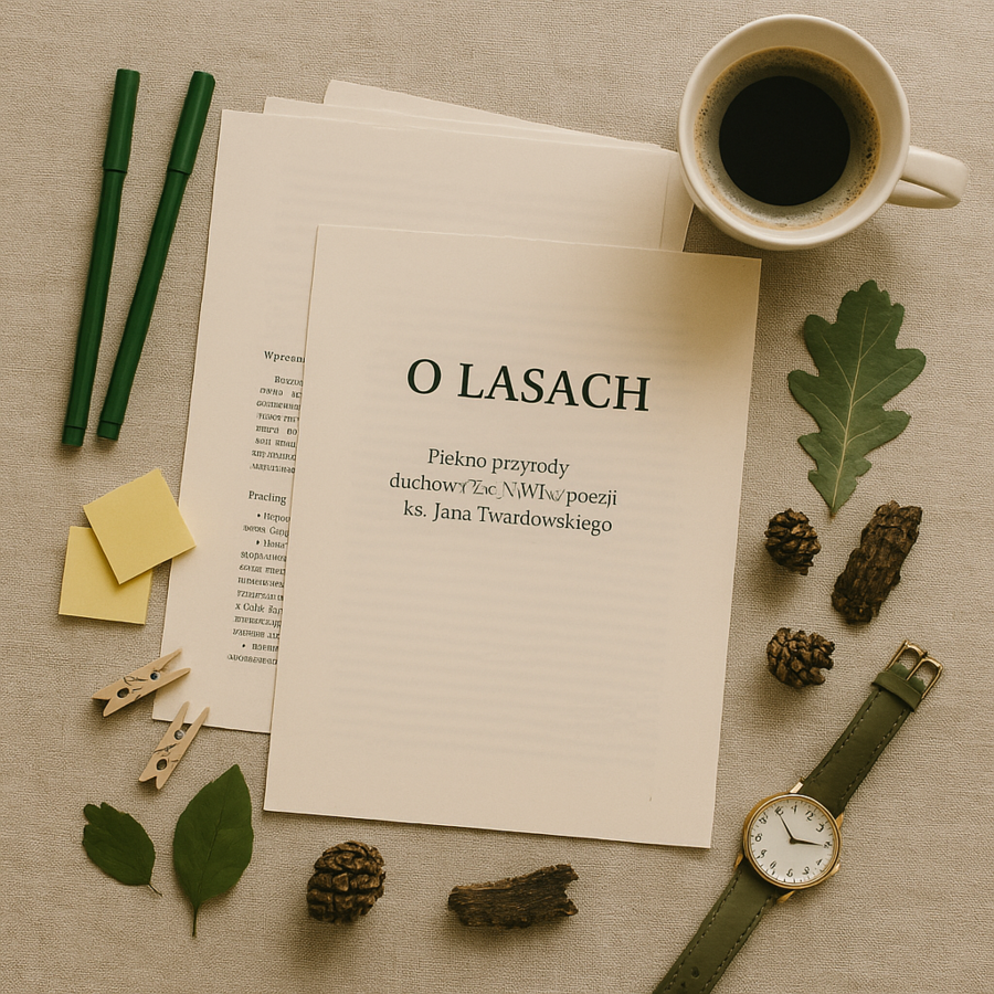 Scenariusz lekcji z języka polskiego. "O lasach" ks. Jan Twardowski