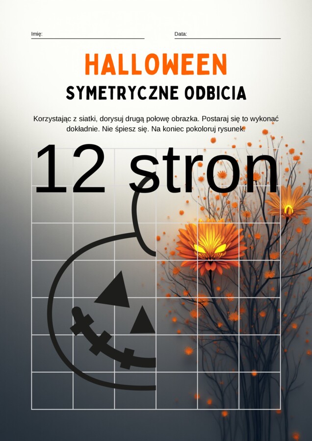 HALLOWEEN symetria odbicia