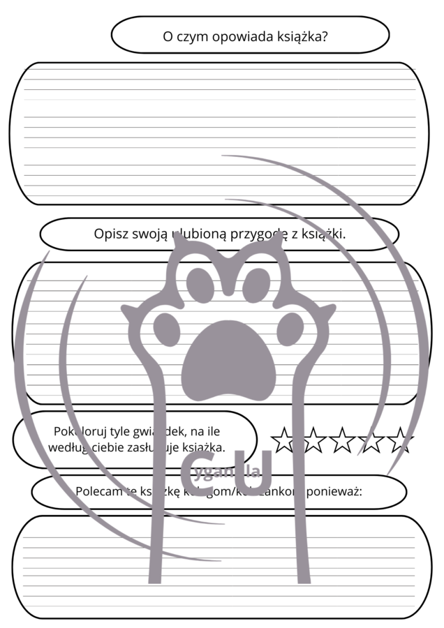 Karty Pracy z odpowiedziami do lektury „Cukierku, ty łobuzie!” Waldemara Cichonia