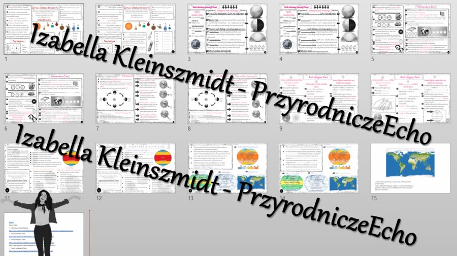 Zestaw sketchnotek i kart pracy + gratisowe linki do prezentacji multimedialnych niekomercyjnych wykonanych w genial.ly do indywidualnego pobrania i użycia do celów niekomercyjnych. Geografia 6, „Ruchy Ziemi”