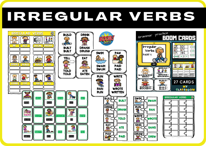 IRREGULAR VERBS - PAKIET - CZASOWNIKI NIEREGULARNE