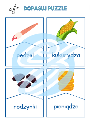 LOGOPEDYCZNE PUZZLE DO UTRWALANIA GŁOSKI DZ SZEREG SYCZĄCY LOGOPEDIA KARTY PRACY