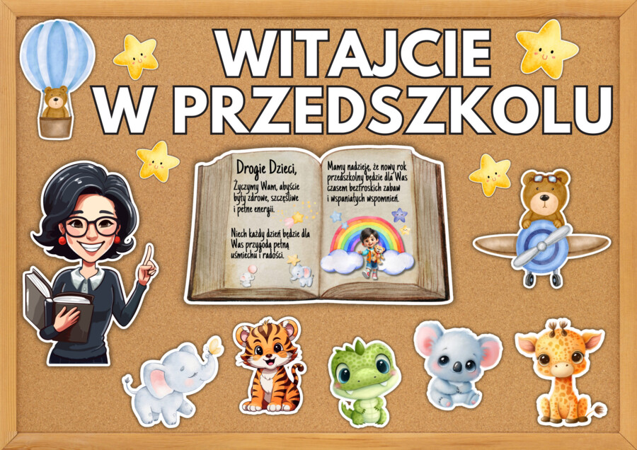 WITAJCIE W PRZEDSZKOLU - gazetka powitalna