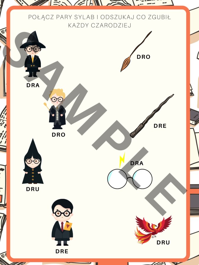 Ćwiczenia logopedyczne z czarodziejami - PDF do druku