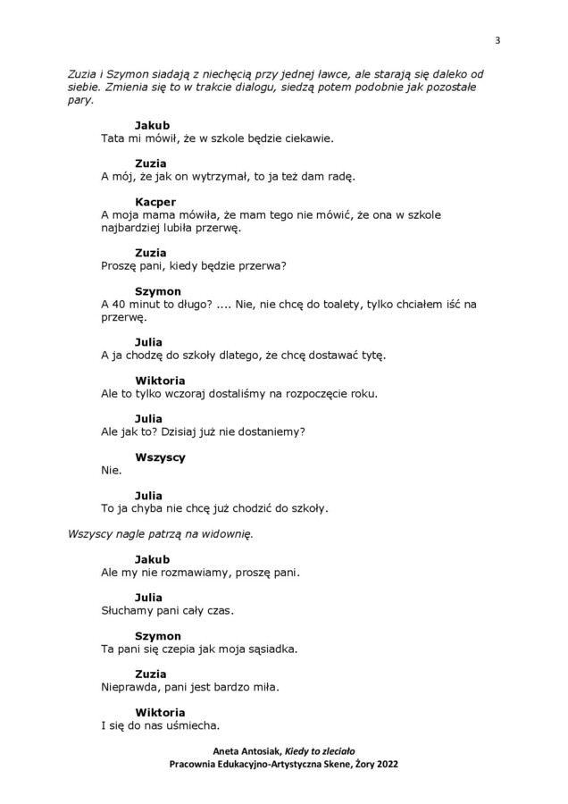 Kiedy to zleciało? Scenariusz przedstawienia na zakończenie roku w szkole podstawowej