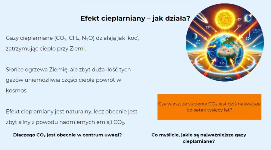 Prezentacja o zmianach klimatu (Skutki globalnego ocieplenia - topnienie lodowców, susze, ekstremalne zjawiska pogodowe, sposoby przeciwdziałania)