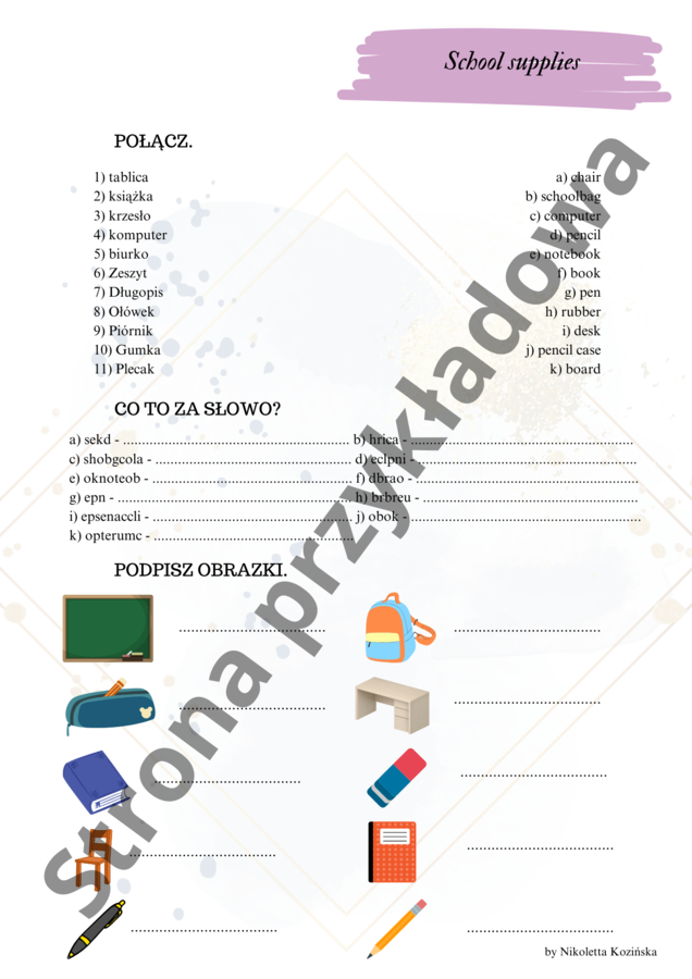 ZESTAW BRAINY 4, UNIT 1 - KARTY PRACY, KARTY DO GIER
