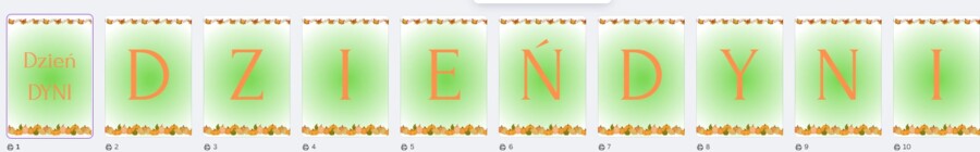 DZIEŃ DYNI GIRLANDA