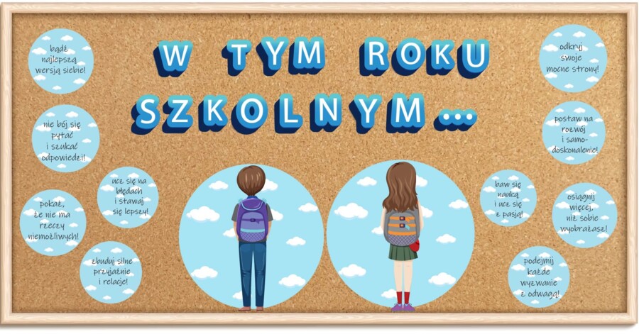 W tym roku szkolnym || Gazetka na początek roku szkolnego