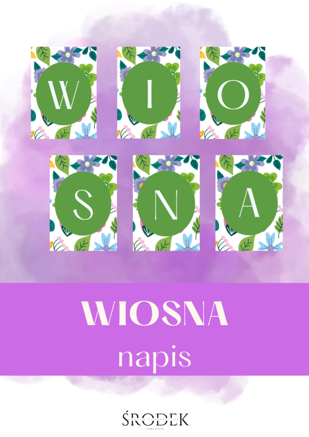 WIOSNA - napis