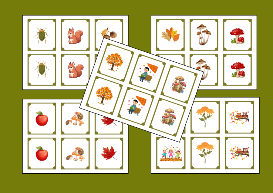 JESIEŃ – memory – 30 szt.