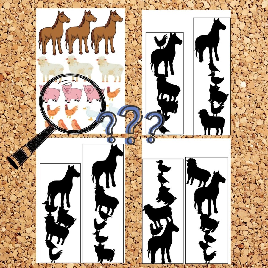 Wesoła zgraja zwierząt – percepcja wzrokowa i trening pamięci