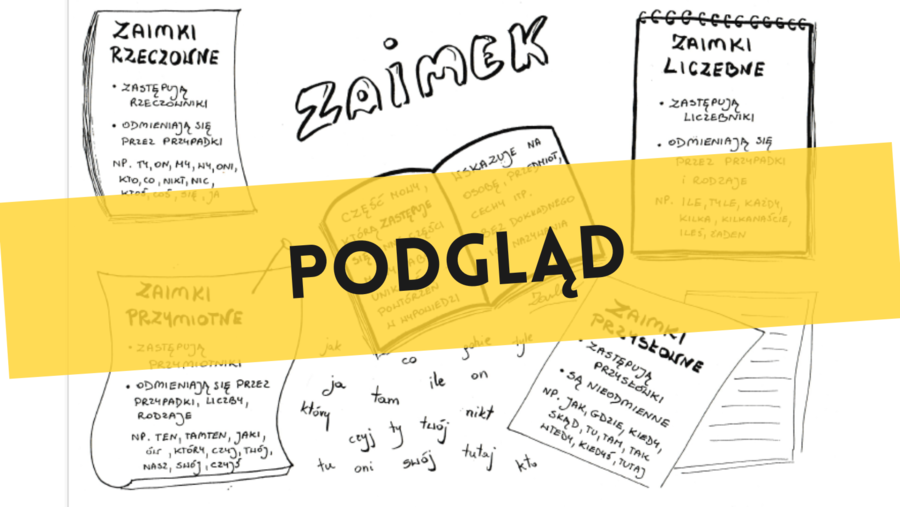 Zaimek - wklejka i ćwiczenie