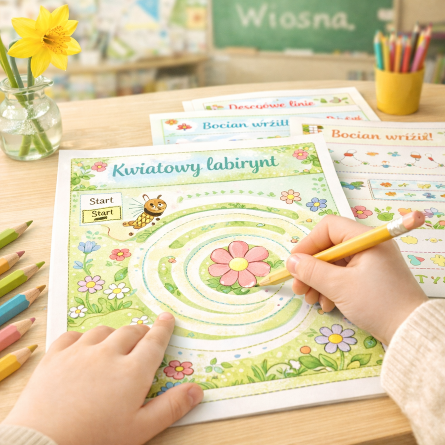 Karty pracy „Wiosna tuż-tuż”