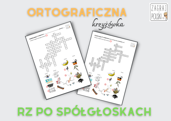 Ortograficzna krzyżówka - "rz" po p, b, t, d, k, g, ch, j, w