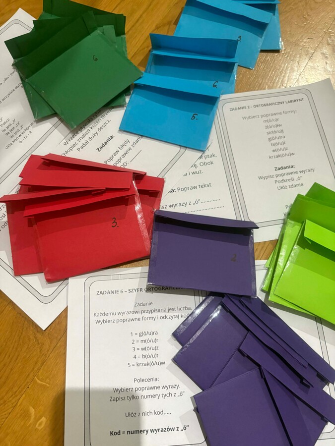 Escape room ortograficzny (ó,u,ż,rz)