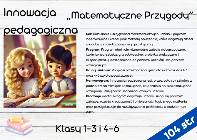Innowacja „Matematyczne Przygody”