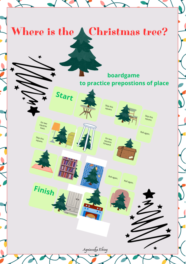 Where is the Christmas tree? boardgame