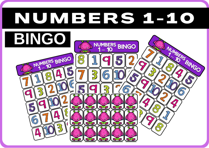 NUMBERS 1-10 - BINGO