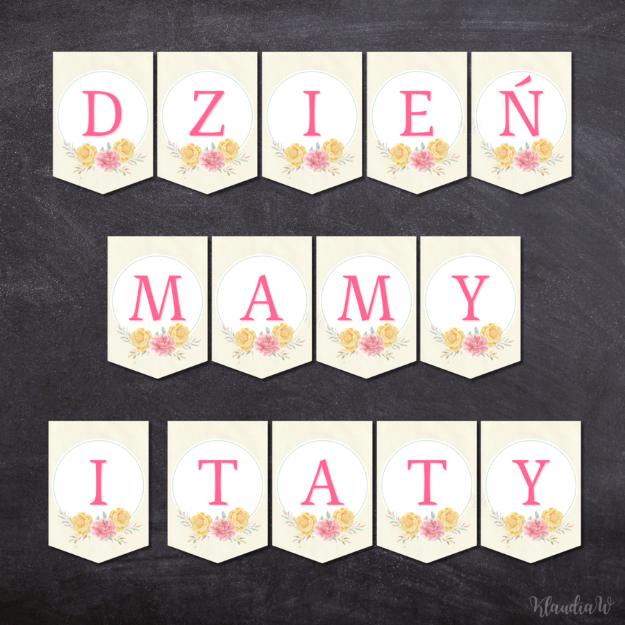 DZIEŃ MAMY I TATY - GIRLANDA