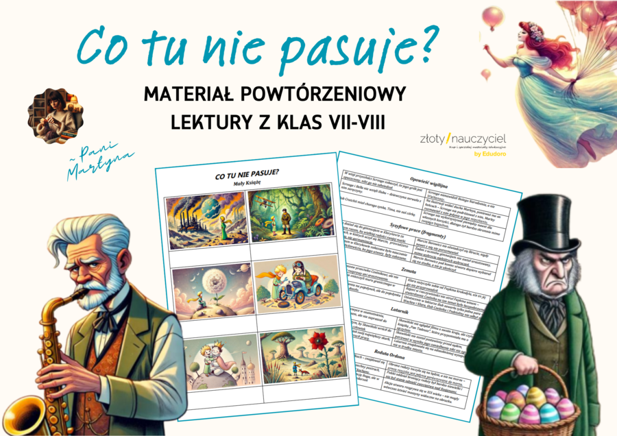 Powtórka Lekturowa: Co tu nie pasuje? (lektury z klas 7-8)