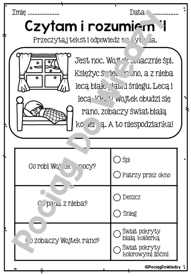 Zima - czytam i rozumiem