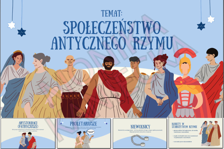 Społeczeństwo antycznego Rzymu - historia klasa 5 prezentacja