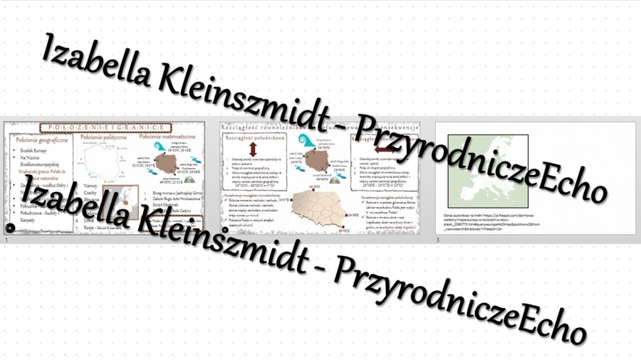 Sketchnotka - notatka „Położenie i granice Polski” wykonana w power point do edycji. Geografia 7; „Środowisko przyrodnicze Polski”