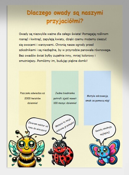 Warsztaty budowy domków dla owadów