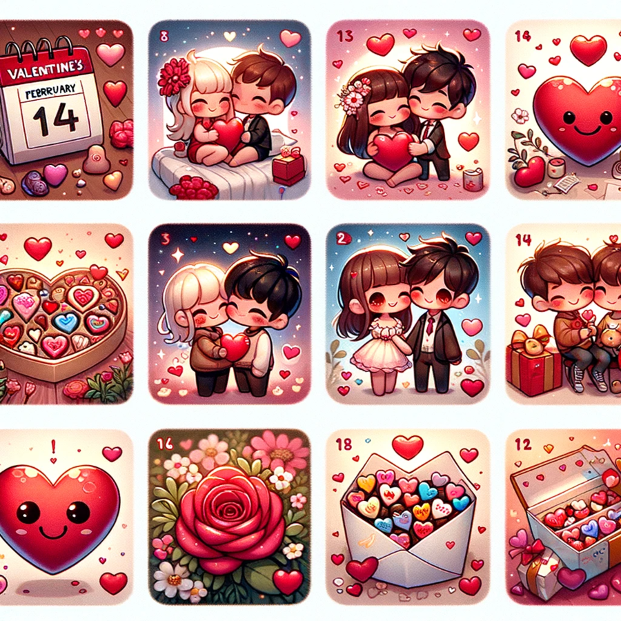 Valentinstag Walentynki niemiecki A1