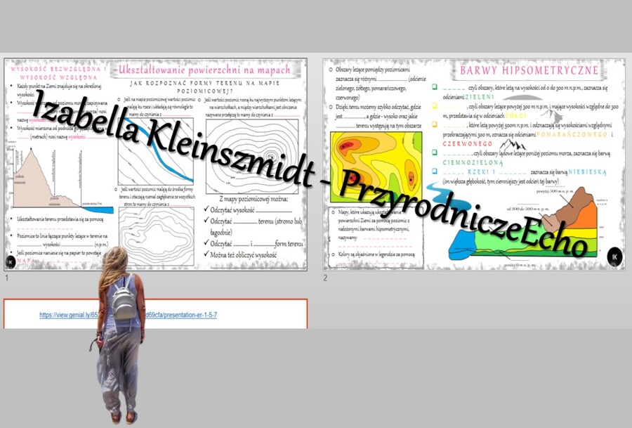 Dwie karty pracy „Ukształtowanie powierzchni na mapach” wykonane w power point do edycji. Geografia 5, „Mapa Polski” na podstawie wydawnictwa NOWA ERA + w gratisie link do niekomercyjnego escape roomu do tego tematu.