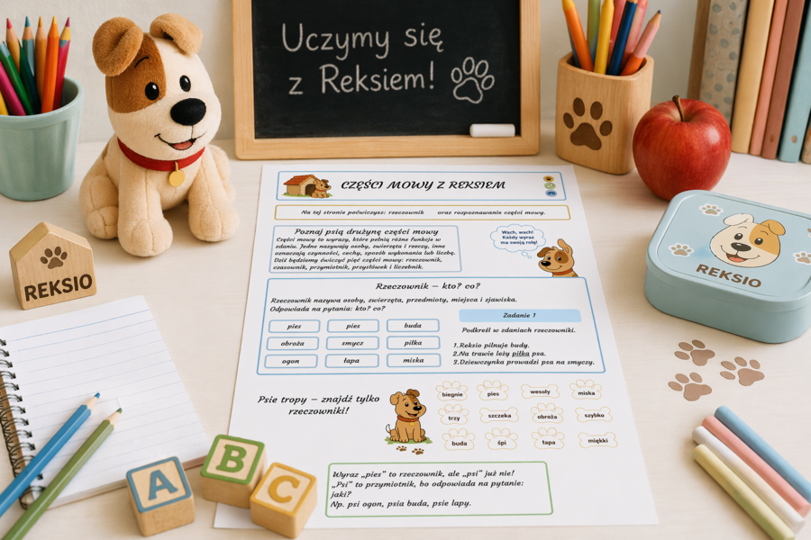 Części mowy z Reksiem