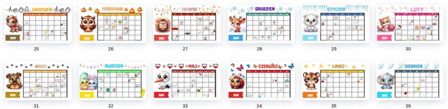 Kalendarz 2024/2025
