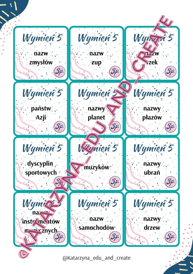 Wymień 3-4-5-6 - gra karciana, część 1 - ogólna