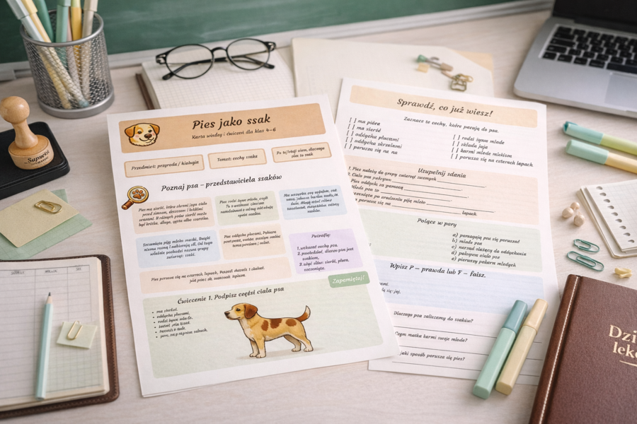 Pies jako ssak – karta wiedzy