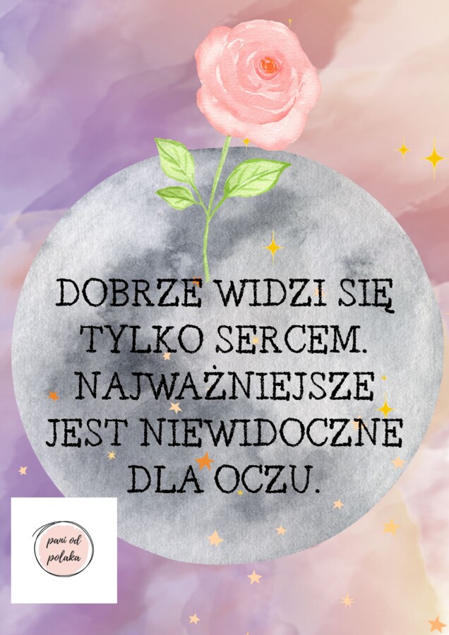 Plakaty z cytatami z Małego Księcia