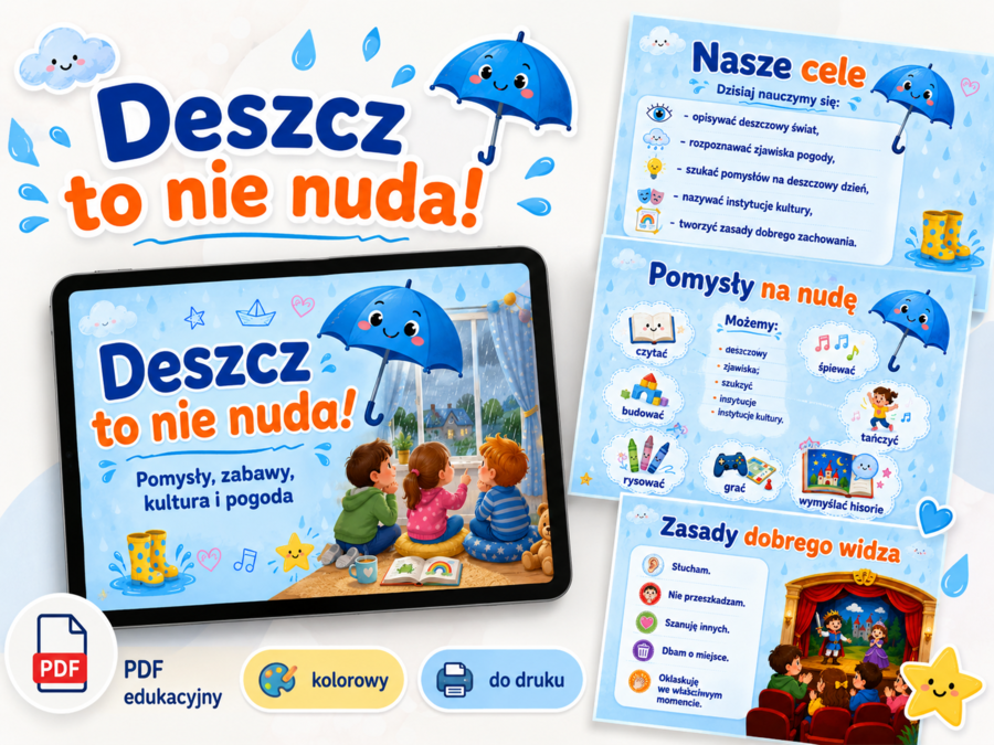 Deszcz to nie nuda. Prezentacja