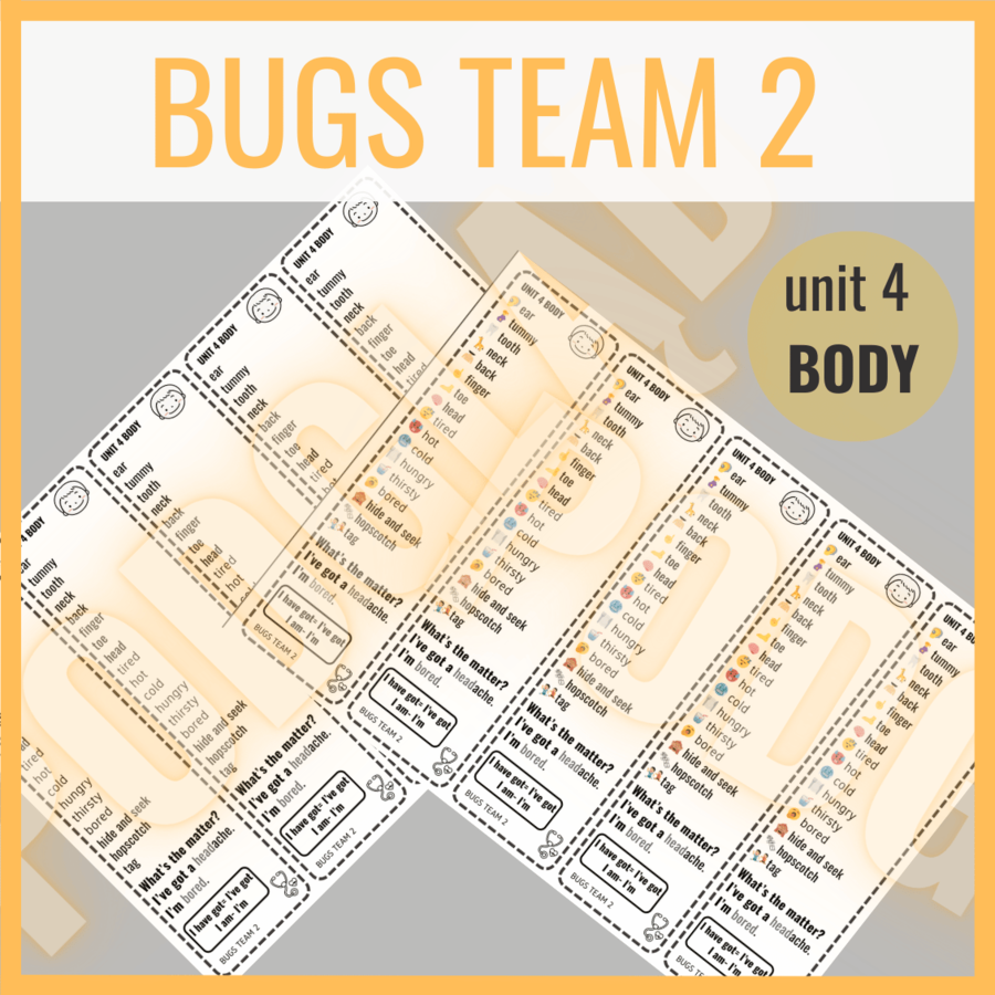 Bugs Team 2 unit 4 BO DY- zakładki do książki