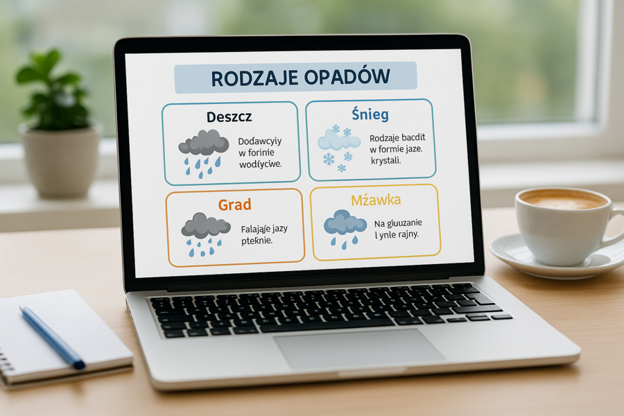 Karta pracy: Rodzaje opadów