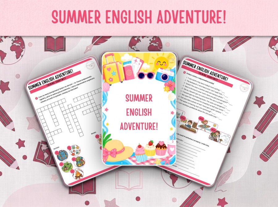 Summer English Adventure! ☀️ Wakacyjna Karta Pracy + Klucz