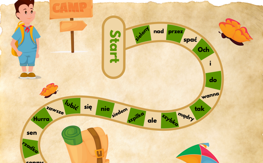 Części mowy - gra planszowa