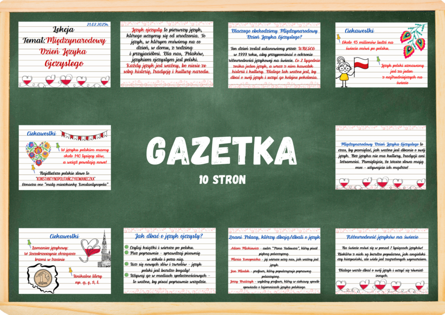 Międzynarodowy Dzień Języka Ojczystego/ 21 lutego - GAZETKA