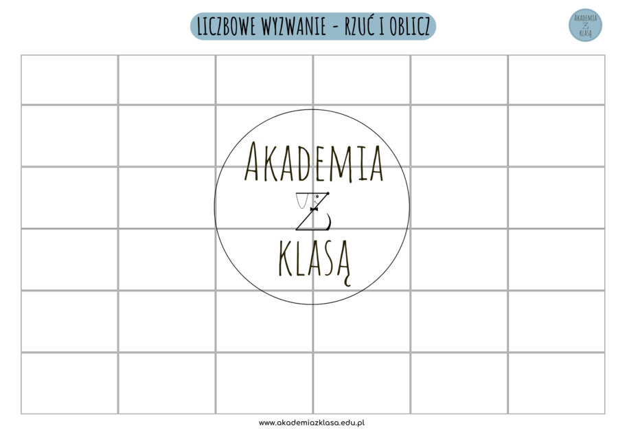 LICZBOWE WYZWANIE - RZUĆ I OBLICZ (DODAWANIE, MNOŻENIE, OBLICZENIA PIENIĘŻNE, LICZBY PARZYSTE I NIEPARZYSTE)