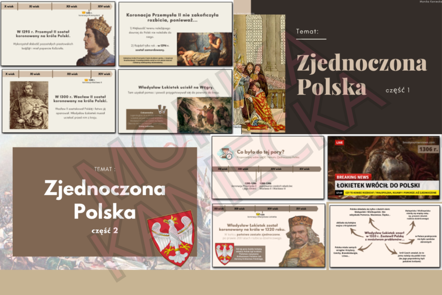 Zjednoczona Polska - prezentacja historia klasa 5