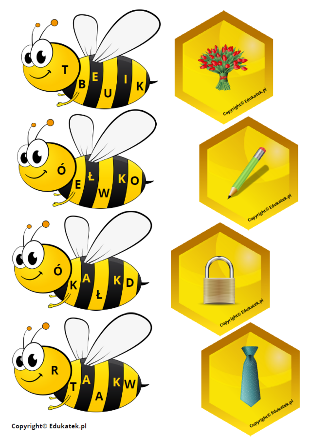 Rozsypanka literowa – nauka czytania