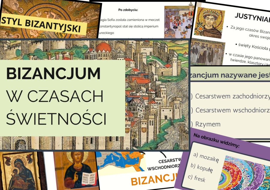 Prezentacja multimedialna: Bizancjum w czasach świetności (41 slajdów)