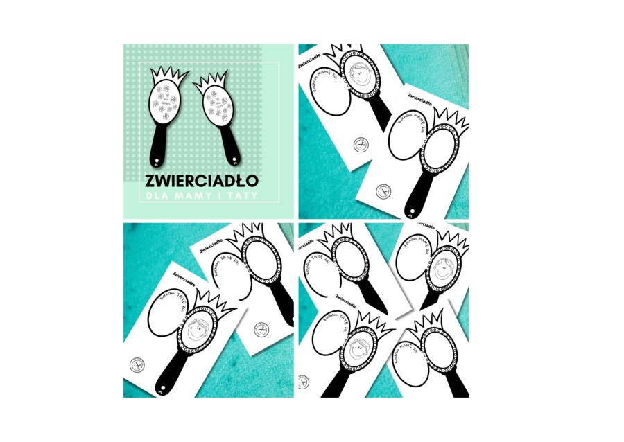 Zwierciadło dla Mamy i Taty – oryginalna laurka z okazji Dnia Matki i Dnia Ojca